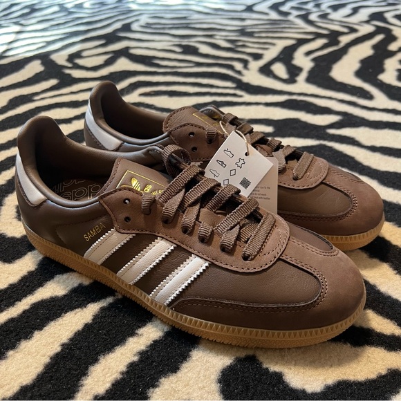 NWT Adidas Samba OG W Sneakers Earth Strata Size Women’s 7 - Picture 8 of 15